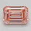 4.87 Ct. Fancy Intense  Pink Emerald Lab Grown Diamond