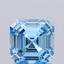 1.04 Ct. Fancy Vivid  Blue Asscher Lab Grown Diamond