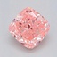 0.55 Ct. Fancy Vivid  Pink Cushion Lab Grown Diamond