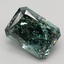 2.42 Ct. Fancy Vivid Bluish Green Radiant Lab Grown Diamond