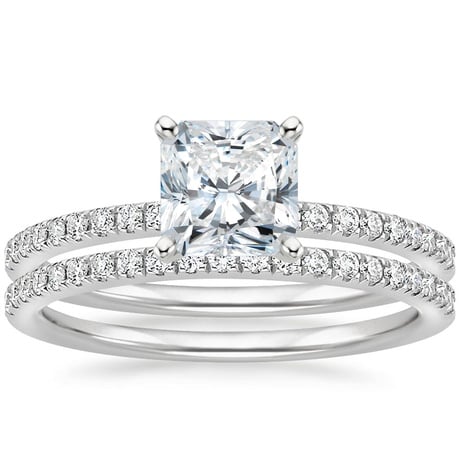 18K White Gold Ballad Diamond Bridal Set (1/3 ct. tw.)