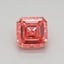 0.51 Ct. Fancy Vivid Pink Asscher Lab Grown Diamond