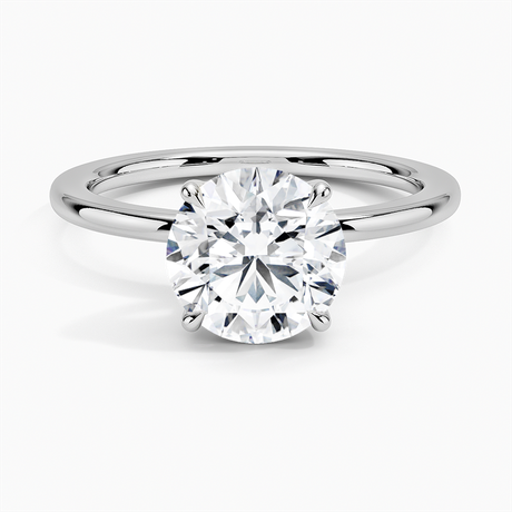 Platinum Audrey Perfect Fit 1.4mm Solitaire Ring