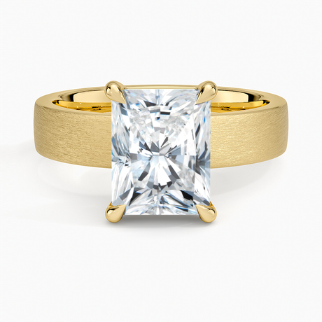 Peyton 4mm Satin Finish Solitaire Ring