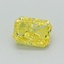 0.54 Ct. Fancy Vivid Yellow Radiant Lab Grown Diamond