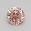 0.42 Ct. Fancy Intense Orangy Pink Round Lab Grown Diamond