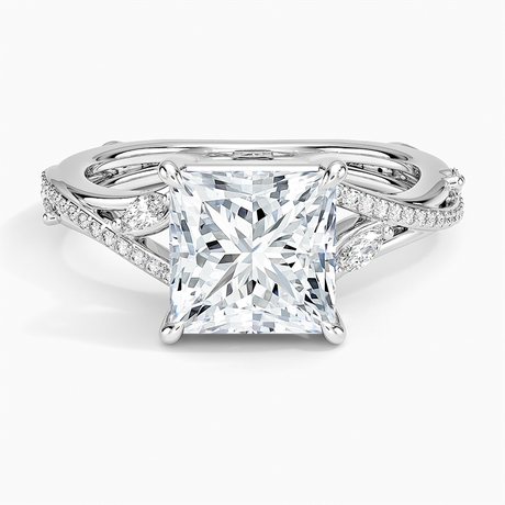 18K White Gold Begonia Vine Diamond Ring (1/4 ct. tw.)