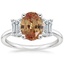 18K White Gold Luxe Rhiannon Three Stone Diamond Ring (3/4 ct. tw.), smalltop view