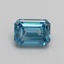 1.01 Ct. Fancy Vivid Blue Emerald Lab Grown Diamond