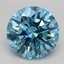 3.05 Ct. Fancy Vivid Blue Round Lab Grown Diamond