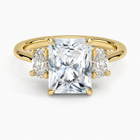 Oval-Cut Three Stone Diamond Ring