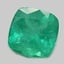 6.9x6.8mm  Green  Cushion   Emerald