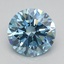 1.60 Ct. Fancy Vivid Blue Round Lab Grown Diamond