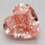 2.88 Ct. Fancy Vivid Pink Heart Lab Grown Diamond