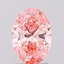 1.58 Ct. Fancy Vivid Pink Oval Lab Grown Diamond