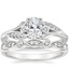 Platinum Jasmine Diamond Ring with Coronet Diamond Ring