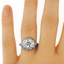 The Andorra Ring, smalltop view on a hand