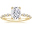 18K Yellow Gold Marseille Half Coverage Diamond Ring (1/4 ct. tw.), smalltop view
