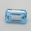 0.41 Ct. Fancy Intense Blue Emerald Lab Grown Diamond