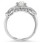 The Belloza Ring, smalltop view on a hand