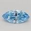 0.35 Ct. Fancy Vivid Blue Marquise Lab Grown Diamond