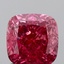 1.59 Ct. Fancy Vivid  Pink Cushion Lab Grown Diamond