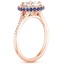 14K Rose Gold Circa Diamond Ring with Sapphire Accents (1/3 ct. tw.), smallside view