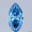 0.52 Ct. Fancy Vivid  Blue Marquise Lab Grown Diamond