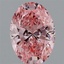 1.39 Ct. Fancy Vivid Pink Oval Lab Grown Diamond