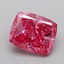 1.52 Ct. Fancy Vivid  Pink Cushion Lab Grown Diamond