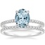 18KW Aquamarine Luxe Viviana Diamond Bridal Set (1/2 ct. tw.), smalltop view