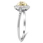 The Sorrel Ring, smalltop view on a hand