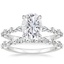 18KW Moissanite Versailles Diamond Bridal Set (3/4 ct. tw.), smalltop view