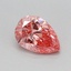 0.4 Ct. Fancy Vivid Pink Pear Lab Grown Diamond