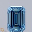 2.19 Ct. Fancy Vivid Blue Emerald Lab Grown Diamond