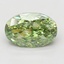 5.02 Ct. Fancy Vivid Green Oval Lab Grown Diamond