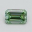1.02 Ct. Fancy Vivid Pacific Green Emerald Lab Grown Diamond