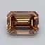 1.57 Ct. Light  Brown Emerald Lab Grown Diamond