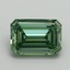 1.57 Ct. Fancy Vivid Pacific Green Emerald Lab Grown Diamond