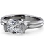 Custom Modern Horizontally Set Solitaire