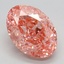 3.37 Ct. Fancy Vivid Pink Oval Lab Grown Diamond