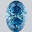5.26 Ct. Fancy Vivid Blue Oval Lab Grown Diamond