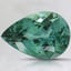 9.9x6.8mm Unheated Teal Pear Tourmaline