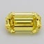3.02 Ct. Fancy Intense Yellow Emerald Lab Grown Diamond