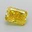 0.85 Ct. Fancy Vivid Yellow Radiant Lab Grown Diamond