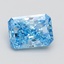 1.51 Ct. Fancy Vivid Blue Radiant Lab Grown Diamond