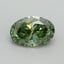 2.05 Ct. Fancy Vivid Green Oval Lab Grown Diamond
