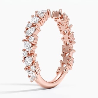 Olivetta Diamond Open Ring in 14K Rose Gold