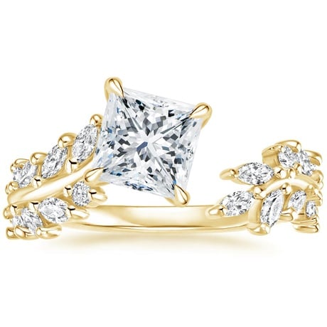 18K Yellow Gold Sweeping Ivy Diamond Bridal Set (1 ct. tw.)