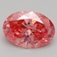 1.02 Ct. Fancy Vivid Pink Oval Lab Grown Diamond